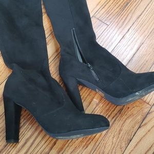 Wild Diva Shoes - Black Thigh High Boots Wild Diva Shoes - Black Thigh High Boots